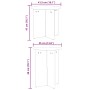 Mesa de Café 2 pcs Natural 41.5 x 41.5 x 41 cm