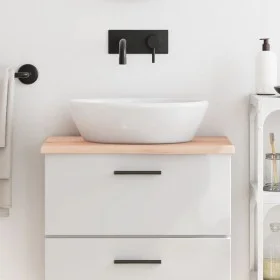 Untreated solid wood bathroom countertop 60x40x2 cm by vidaXL, Countertops - Ref: Foro24-3156008, Price: 33,46 €, Discount: %