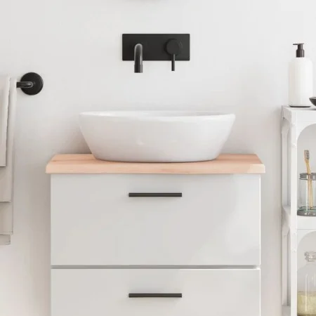 Untreated solid wood bathroom countertop 60x40x2 cm by vidaXL, Countertops - Ref: Foro24-3156008, Price: 33,46 €, Discount: %
