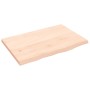 Untreated solid wood bathroom countertop 60x40x2 cm by vidaXL, Countertops - Ref: Foro24-3156008, Price: 36,07 €, Discount: %