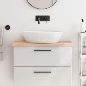 Encimera de baño madera maciza sin tratar 80x30x(2-4) cm de vidaXL, Encimeras - Ref: Foro24-3156018, Precio: 47,01 €, Descuen...