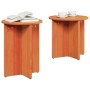 Mesa de Café 2 pcs Marrón cera 41.5 x 41.5 x 41 cm
