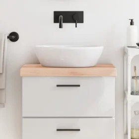 Encimera de baño madera maciza sin tratar 60x40x(2-6) cm de vidaXL, Encimeras - Ref: Foro24-3156010, Precio: 60,68 €, Descuen...