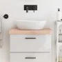Untreated solid wood bathroom countertop 60x40x(2-6) cm by vidaXL, Countertops - Ref: Foro24-3156010, Price: 60,68 €, Discoun...