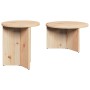 Mesa de Café 2 pcs Natural 49 x 49 x 28 cm