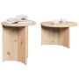 Mesa de Café 2 pcs Natural 49 x 49 x 28 cm