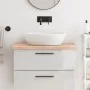 Encimera de baño madera maciza sin tratar 80x60x(2-4) cm de vidaXL, Encimeras - Ref: Foro24-3156027, Precio: 70,17 €, Descuen...