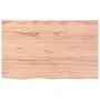 Badezimmerarbeitsplatte aus hellbraun behandeltem Massivholz, 80 x 50 x 2 cm von vidaXL, Arbeitsplatten - Ref: Foro24-3156119...