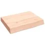 Untreated solid wood bathroom countertop 40x30x(2-6) cm by vidaXL, Countertops - Ref: Foro24-3155995, Price: 35,70 €, Discoun...