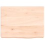 Unbehandelte Badezimmerarbeitsplatte aus Massivholz, 40 x 30 x (2–6) cm von vidaXL, Arbeitsplatten - Ref: Foro24-3155995, Pre...