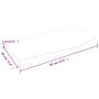 Untreated solid wood bathroom countertop 60x30x2 cm by vidaXL, Countertops - Ref: Foro24-3156005, Price: 31,75 €, Discount: %