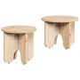Mesa de Café 2 pcs Natural 39.5 x 39.5 x 30 cm