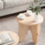 Mesa de Café 2 pcs Natural 39.5 x 39.5 x 30 cm