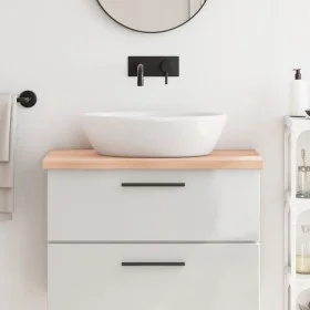 Untreated solid wood bathroom countertop 80x50x(2-4) cm by vidaXL, Countertops - Ref: Foro24-3156024, Price: 80,78 €, Discoun...