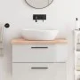 Unbehandelte Badezimmerarbeitsplatte aus Massivholz, 80 x 50 x (2–4) cm von vidaXL, Arbeitsplatten - Ref: Foro24-3156024, Pre...