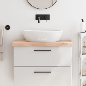 Encimera de baño madera maciza sin tratar 80x40x(2-6) cm de vidaXL, Encimeras - Ref: Foro24-3156022, Precio: 75,95 €, Descuen...