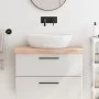 Untreated solid wood bathroom countertop 80x40x(2-6) cm by vidaXL, Countertops - Ref: Foro24-3156022, Price: 73,93 €, Discoun...