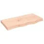 Untreated solid wood bathroom countertop 80x40x(2-6) cm by vidaXL, Countertops - Ref: Foro24-3156022, Price: 73,93 €, Discoun...
