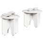 Mesa de Café 2 pcs Blanco 39.5 x 39.5 x 30 cm