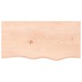 Untreated solid wood bathroom countertop 80x40x(2-6) cm by vidaXL, Countertops - Ref: Foro24-3156022, Price: 75,95 €, Discoun...