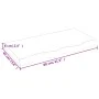 Untreated solid wood bathroom countertop 80x40x(2-6) cm by vidaXL, Countertops - Ref: Foro24-3156022, Price: 73,93 €, Discoun...