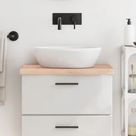 Encimera de baño madera maciza sin tratar 60x40x(2-4) cm de vidaXL, Encimeras - Ref: Foro24-3156009, Precio: 53,19 €, Descuen...