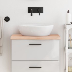 Solid untreated wood bathroom countertop 60x40x(2-4) cm by vidaXL, Countertops - Ref: Foro24-3156009, Price: 54,18 €, Discoun...