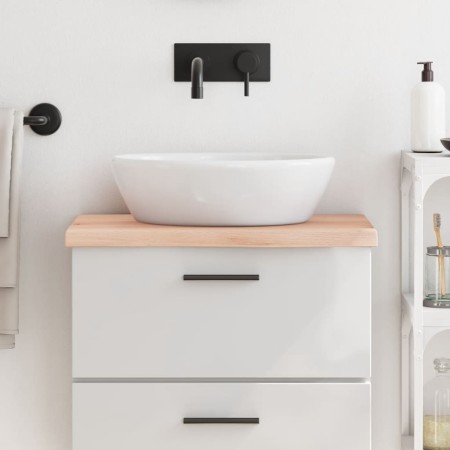 Solid untreated wood bathroom countertop 60x40x(2-4) cm by vidaXL, Countertops - Ref: Foro24-3156009, Price: 54,18 €, Discoun...