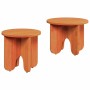 Mesa de Café 2 pcs Marrón cera 39.5 x 39.5 x 30 cm