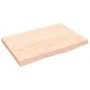 Massivholz-Badezimmerarbeitsplatte unbehandelt 60x40x(2-4) cm von vidaXL, Arbeitsplatten - Ref: Foro24-3156009, Preis: 53,19 ...
