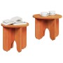 Mesa de Café 2 pcs Marrón cera 39.5 x 39.5 x 30 cm