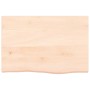 Solid untreated wood bathroom countertop 60x40x(2-4) cm by vidaXL, Countertops - Ref: Foro24-3156009, Price: 54,18 €, Discoun...