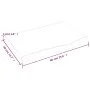 Massivholz-Badezimmerarbeitsplatte unbehandelt 60x40x(2-4) cm von vidaXL, Arbeitsplatten - Ref: Foro24-3156009, Preis: 53,19 ...