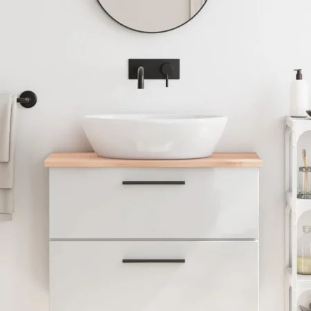 Untreated solid wood bathroom countertop 80x40x2 cm by vidaXL, Countertops - Ref: Foro24-3156020, Price: 49,85 €, Discount: %