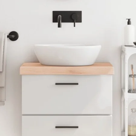 Encimera de baño madera maciza sin tratar 60x30x(2-6) cm de vidaXL, Encimeras - Ref: Foro24-3156007, Precio: 53,00 €, Descuen...