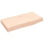 Unbehandelte Badezimmerarbeitsplatte aus Massivholz, 60 x 30 x (2–6) cm von vidaXL, Arbeitsplatten - Ref: Foro24-3156007, Pre...