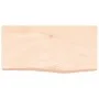 Unbehandelte Badezimmerarbeitsplatte aus Massivholz, 60 x 30 x (2–6) cm von vidaXL, Arbeitsplatten - Ref: Foro24-3156007, Pre...
