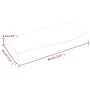 Unbehandelte Badezimmerarbeitsplatte aus Massivholz, 60 x 30 x (2–6) cm von vidaXL, Arbeitsplatten - Ref: Foro24-3156007, Pre...
