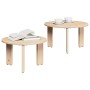 Mesa de Café 2 pcs Natural 47.5 x 47.5 x 27 cm