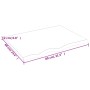 Light brown treated solid wood bathroom countertop 80x60x2 cm by vidaXL, Countertops - Ref: Foro24-3156122, Price: 58,14 €, D...