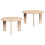 Mesa de Café 2 pcs Natural 47.5 x 47.5 x 27 cm