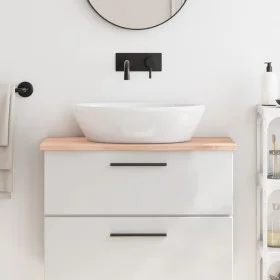 Untreated solid wood bathroom countertop 80x30x2 cm by vidaXL, Countertops - Ref: Foro24-3156017, Price: 36,83 €, Discount: %