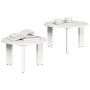 Mesa de Café 2 pcs Blanco 47.5 x 47.5 x 27 cm