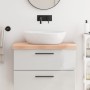 Untreated solid wood bathroom countertop 80x50x(2-6) cm by vidaXL, Countertops - Ref: Foro24-3156025, Price: 91,74 €, Discoun...