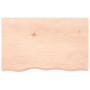 Untreated solid wood bathroom countertop 80x50x(2-6) cm by vidaXL, Countertops - Ref: Foro24-3156025, Price: 91,74 €, Discoun...