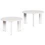 Mesa de Café 2 pcs Blanco 47.5 x 47.5 x 27 cm