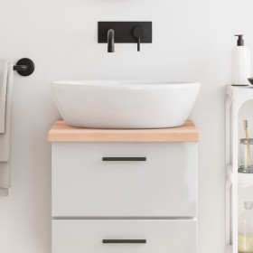 Untreated solid wood bathroom countertop 40x60x(2-4) cm by vidaXL, Countertops - Ref: Foro24-3156003, Price: 38,04 €, Discoun...