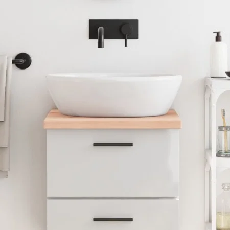 Untreated solid wood bathroom countertop 40x60x(2-4) cm by vidaXL, Countertops - Ref: Foro24-3156003, Price: 37,57 €, Discoun...