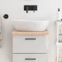 Untreated solid wood bathroom countertop 40x60x(2-4) cm by vidaXL, Countertops - Ref: Foro24-3156003, Price: 37,57 €, Discoun...