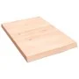 Untreated solid wood bathroom countertop 40x60x(2-4) cm by vidaXL, Countertops - Ref: Foro24-3156003, Price: 37,57 €, Discoun...